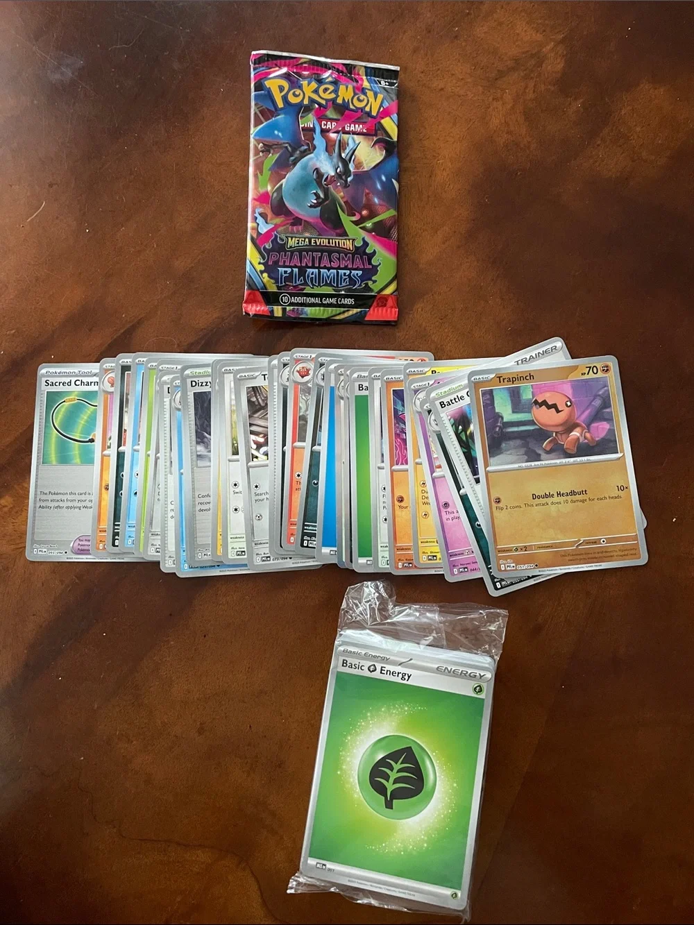 Pokemon Phantasmal Flames Mega Evolution Cards (29) and Basic Energy Pack ETB
